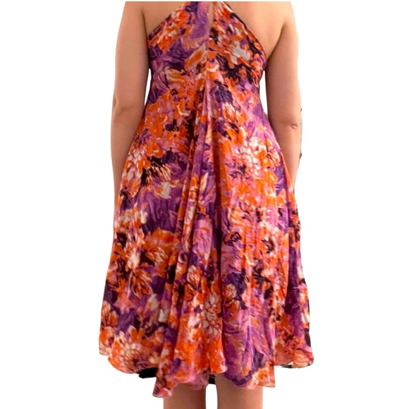 ROBERTO CAVALLI Just Cavalli Silk Floral Print Dress Size 44 (L) - Picture 2 of 14